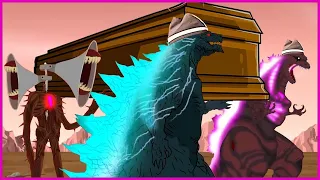 Godzilla & Godzilla Earth & Shin Godzilla & Pacman &Siren Head Boss - Coffin Dance Song Meme Cover