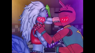 fnaf 9 Glamrock Foxy x Roxy