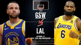 Los Angeles Lakers vs Golden State Warriors Full Game Highlights | Oct 13 | 2023-24 NBA Preseason