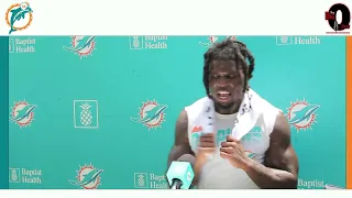 Miami Dolphins WR Tyreek Hill Meets with Media after Practice 08 06 2022