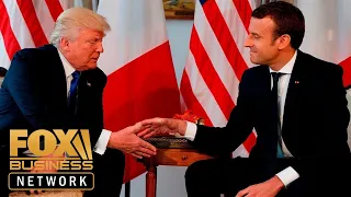 Trump, Macron discuss trade, Iran at G7 summit