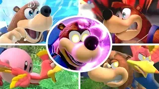 Banjo Kazooie All Victory Poses, Final Smash, Kirby Hat & Palutena Guidance in Smash Bros Ultimate