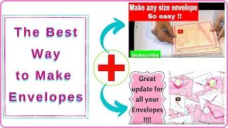 📌 Best Envelope Tricks: Make your Own Envelopes for Any Card Shape and Size with no Punch Board 📌