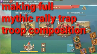 Making full mythic mini rally trap- lords mobile