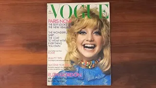 1971 March 15 ASMR Magazine Flip Through: Vogue w Goldie Hawn, Chanel, Jane Birkin, Richard Avedon