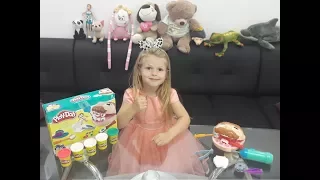 Пластилин Плей До. Видео для детей. Набор ДОКТОР ЗУБАСТИК, (Play Doh Dr. Drill and Fill)