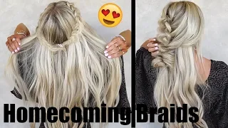 TWO DIY Homecoming Braids | Hair by Chrissy