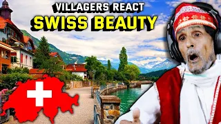 Villagers discover Switzerland's most breathtaking attractions ! Tribal People React