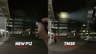 Video beam demo of the Nitecore TM39 - 5200 lumens, 1500m