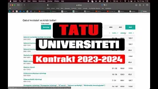 tatu universiteti kontrakt narxlari 2023 2024 super kontrakt sirtqi kunduzgi