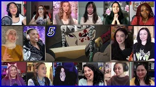 Demon Slayer Season 2 Episode 12 Girls Reaction Mashup | Entertainment District Arc Ep 5