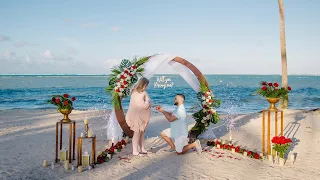 Sunset Proposal with Fireworks and Violin in Punta Cana