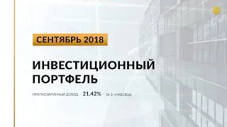 Инвестиционный портфель акций. Сентябрь, 2018 | Global Finance