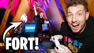 HIDDEN ATTIC GAMING FORT! *PS5*