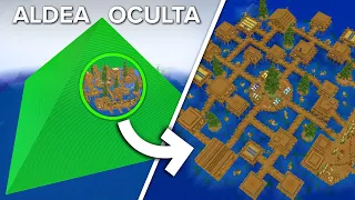 Construyendo La Aldea Más ÉPICA En Una PIRÁMIDE En Minecraft