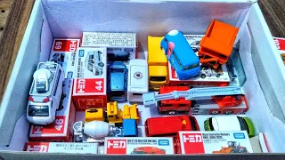 5 Minutes ASMR 13 Type Tomica Cars⭐ Tomica opening and put in big box Okatazuke convoy