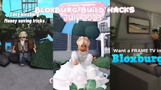Roblox Bloxburg Build Hacks (July 2023) #2 || shootingstarsisters