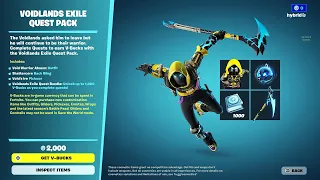 *NEW* Fortnite Voidland Exile Quest Pack Bundle [Full Showcasing] - Void Warrior Absenz, Shattercore