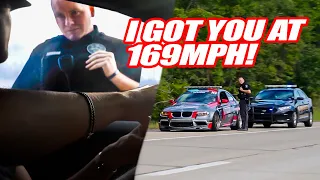 MAD COP TRIES TICKETING OUR FRIEND FOR 169MPH ON SUPERCAR RALLY! THEN...