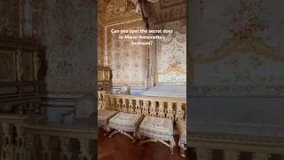 Can you spot the secret door in Marie-Antoinette’s bedroom? #marieantoinette #versailles