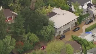 Winter storm triggers mudslide, flooding in Hollywood Hills