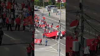 КПРФ Липецк шествие в честь 1 мая