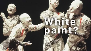 Why do butoh dancers wear white paint?