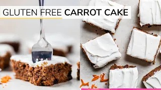 GLUTEN FREE CARROT CAKE | moist + fluffy