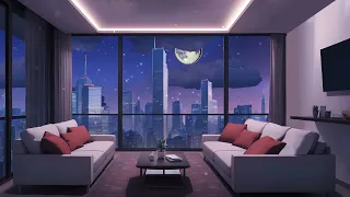 starry night city lofi mix | music to chill/relax/study to