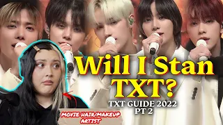 First Time Reacting to TXT pt 2- Helpful Guide 2022 - Movie HMUA Reacts