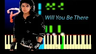 Michael Jackson - Will You Be There Piano Tutorial