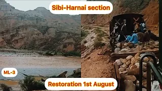 New Harnai-Sibi section Restored coming soon || Material Train working || #train #railwaystation