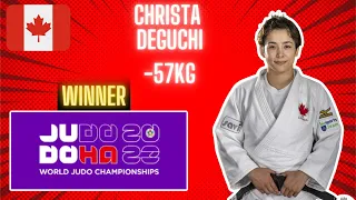 CHRISTA DEGUCHI -57KG World judo championships DOHA 2023