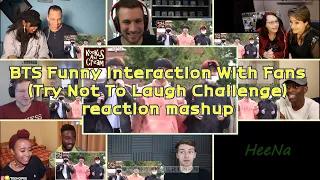 [BTS] Funny Interaction With Fans  (Try Not To Laugh Challenge) ｜reaction mashup