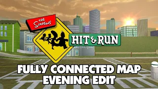 The Simpsons Hit & Run - Fully Connected Map Mod - Evening Edit by BigGoofyCat