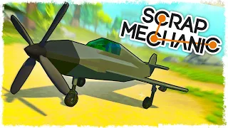 САМОЛЕТ НА ПОРШНЯХ!!! БИТВА СТРОИТЕЛЕЙ В SCRAP MECHANIC!!!