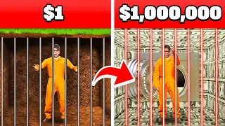 🔴 בורח מבית הכלא הכי יקר בעולם מול בית הכלא הכי זול בעולם! (פרנקלין בורח מבית הכלא ב GTA V!)