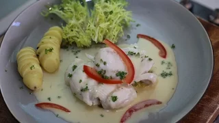 Lemon Sole with Butter veloute ( how to make butter sauce)