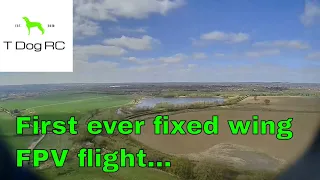 First ever fixed wing FPV flight with Reptile S800 and DJI