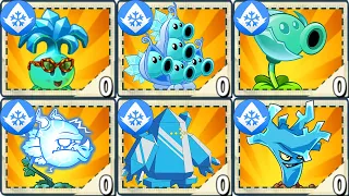 All ICE Plants LEVEL 999999 Power-Up vs Dark Ages Final Boss in Plants vs. Zombies 2