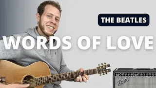 Words of Love by The Beatles - Acoustic Tutorial