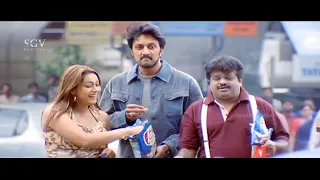 Rowdy Shocked After Seeing Sudeep is Alive | Hubli Kannada Movie Action Scene | Rakshitha