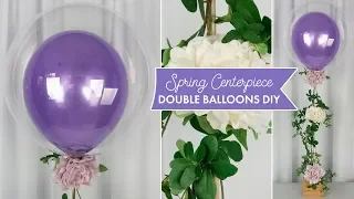 Double Balloons Spring Centerpiece DIY | BalsaCircle.com