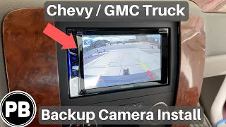 2007 - 2014 Chevy GMC Silverado Sierra Backup Camera Install