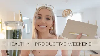 Productive, Balanced, + Healthy Weekend Vlog | Yoga Lifestyle Vlog