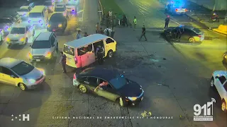 Impactante accidente de tránsito.