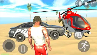 US Police Officer Car Motorbike and Helicopter Flying 3D Indian Bikers Simulator - Android Gameplay.