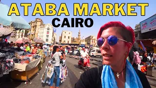 Exploring Cairo's Largest Outdoor Market | Ataba Market 4K Walking Tour | سوق العتبه في القاهره