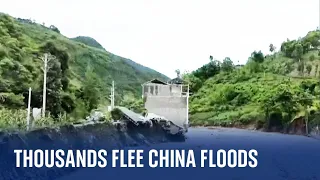 China: Deadly floods deluge south west of the country, as thousands flee