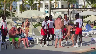 Funny Pool Game - Riu Republica - Punta Cana - Dominican Republic (4k)